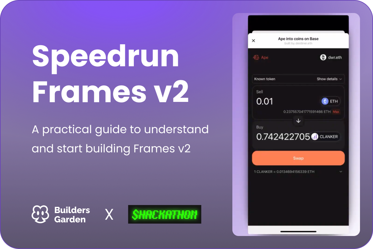 Speedrun frames v2 - Farcaster Mini Apps
